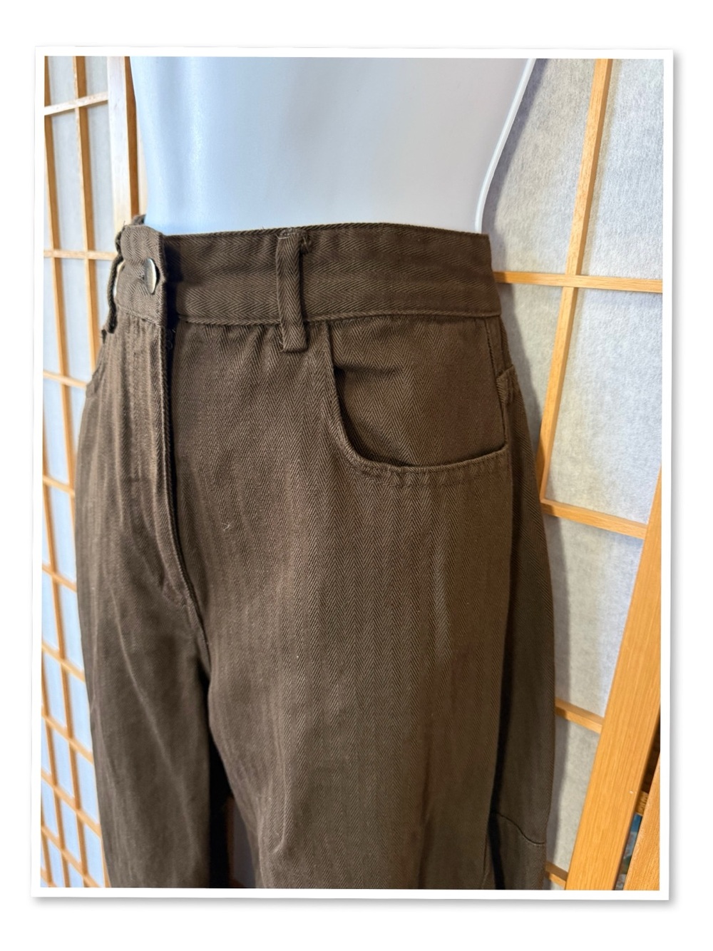 Zara High-Rise Barrel Leg Pants - Picture 7 of 12